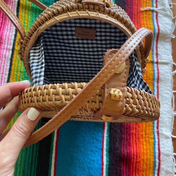 Rattan Mini Circle Bag - Picture 6 of 7